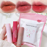 Cute Red Tint Lipstick Set - Moisturizing Colored Lip Balm for Vibrant, Hydrated Lips - Mixed 3Pcs